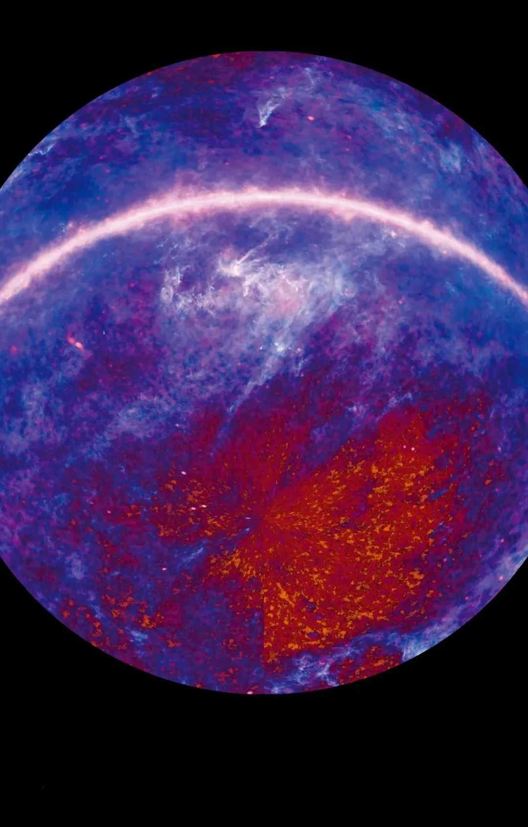 Planck Satellite’s Microwave View Reveals Milky Way’s Disk and Cosmic Background